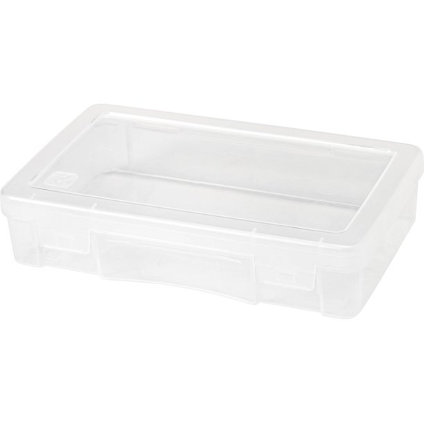 IRIS Medium Modular Plastic Supply Case, Clear Set of 10