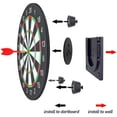 thumbnail image 3 of sunsanly 1 Set Dartboard Wall Mounting Bracket with Ruler Foot Pad Nail Long Short Screw Professional Universal Dartboard Hanging Holder Installation Accessories Kit, 3 of 8