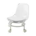 thumbnail image 4 of Low Rolling Stool and Backrest Swivel Stool for Home Cleaning Office Laundry Clear, 4 of 8
