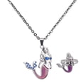 thumbnail image 1 of Conjunto de joyería Sonducket anillo collar gemas que cambian de color forma de luna, 1 of 1