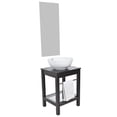 thumbnail image 3 of SET MUEBLE PARA BAÑO 3 PIEZAS INCLUYE LAVABO Y ESPEJO GRAVITA GB 3001 84M, 3 of 9