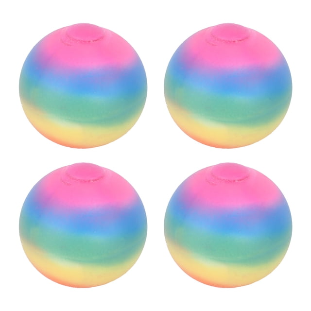 4 pelotas antiestrés coloridas para niños y adultos, juguetes sensoriales elásticos para apretar.