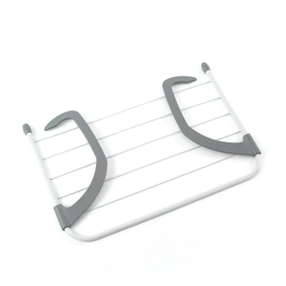 Folding Towel Clothes Drying Hanger Shelf Balcony Laundry Storage Holder Rack