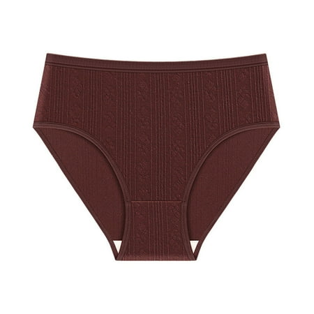 fatyb Underwear for Women High Waisted Bikini No Show Panties High Cut Briefs Soft Ladies Underpants