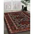 thumbnail image 2 of Ahgly Company Indoor Square Traditional Chestnut Brown Persian Area Rugs, 8' Square, 2 of 6