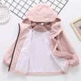 thumbnail image 5 of XQYLOS Children Girls 𝖶aterproof Windbreaker Jacket Windproof Rainproof Lightweight Coat Spring Autumn Winter Casual Outerwear All Seasons, 5 of 9