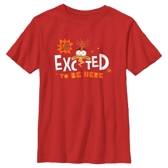 Boy's Inside Out 2 So Excited to Be Here Graphic T-Shirt