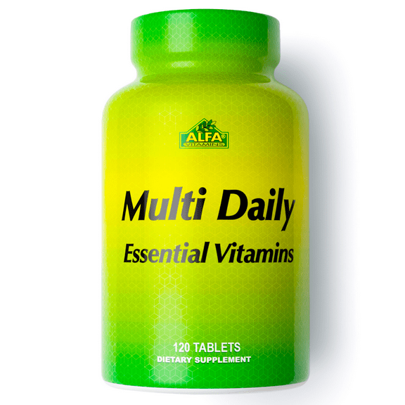 Alfa Vitamins Multi Daily - Essential Vitamins to Support The Immune System and Promote a Healthy Lifestyle - 120 Tablets