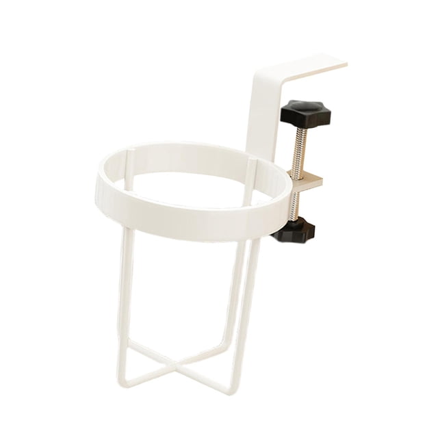 Portavasos de escritorio Portabotellas de agua Reposabrazos de silla portátil Portavasos para bebidas para Blanco