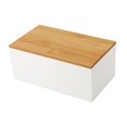 thumbnail image 2 of Desk Storage Box Cosmetic Storage Box Multipurpose Sturdy Portable Bathroom Organizer Case Makeup Organizer Box for Bathroom Drawer Cabinet White flat cover, 2 of 8