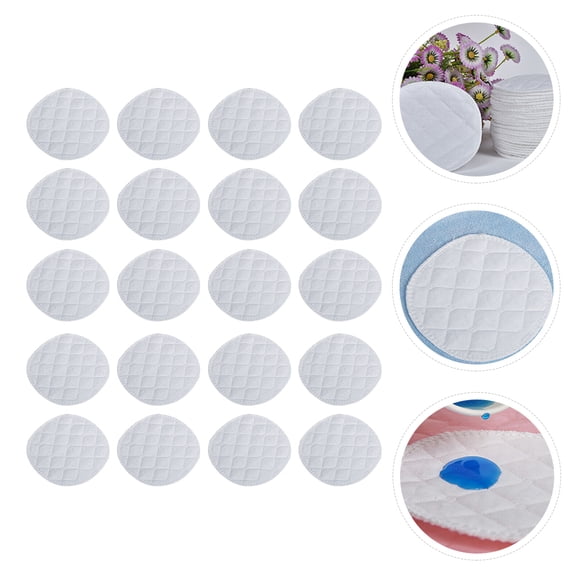 UPOUART 20Pcs White Soft Breathable Mother Feeding Pads Leak Resistant Pads