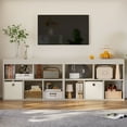thumbnail image 3 of Pinmoco 5-Cube Reversible Toy Storage Organizer LED Kid's Shelf Multipurpose Bookcase, Gray, 3 of 12