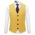 thumbnail image 5 of Cloudstyle Mens 3 Piece Suit Set Blazer Tux Vest Suit Pants Jacket Formal, 5 of 5