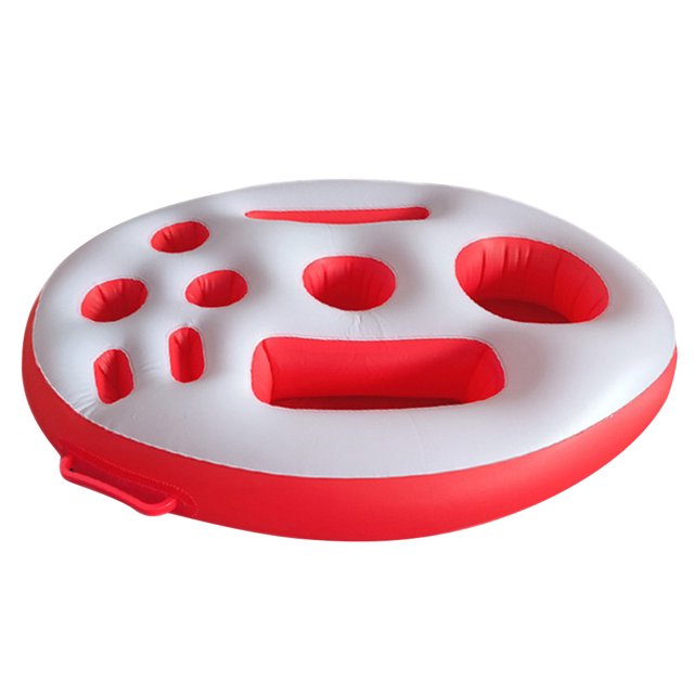 Likrtyny Soporte Inflable para para Piscina Bandeja para Mesa para Spa en La Playa (rojo)