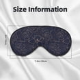 thumbnail image 5 of Goofa Copper-Gold Gloss Outline Navy Dark Blue Printed Sleep Eye Mask for Men Women, Zero Eye Pressure Sleeping Mask, Light Blocking Night Blindfold, Soft Eye Shade Cover, 5 of 7