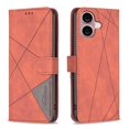 thumbnail image 2 of for iPhone 16 Plus Case Wallet Case with Card Holder [RFID Blocking] Magnetic Closure Folio Kickstand, Men's Retro Premium Shockproof PU Leather Flip Case Wallet for iPhone 16 Plus,Brown, 2 of 8