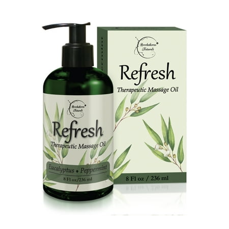 Brookethorne Naturals Refresh Nut Free Massage Oil Eucalyptus & Peppermint