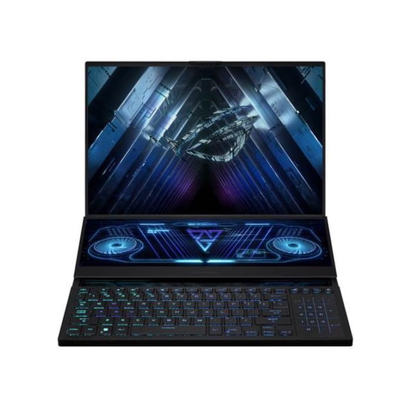 Restored ASUS ROG Zephyrus Duo 16" 240Hz QHD+ AMD Ryzen 9 7945HX 2.5 GHz 32GB DDR5 2TB SSD GeForce RTX 4090 Windows 11 Home Gaming Laptop, Black