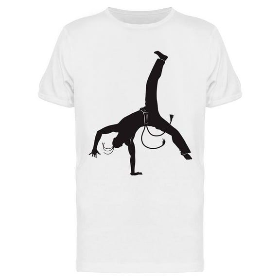 Capoeira Dancer Silhouette   T-Shirt Men -Image by Shutterstock, Male Small