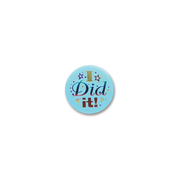 Beistle 2" I Did It Satin Button BN187