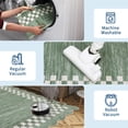 thumbnail image 6 of 8x10 Area Rug for Living Room Scalloped Washable Large Bedroom Rug Non Slip Stain Resistant Modern Border Dining Room Throw Carpet Scalloped Boho Rug for Home Decor Office Nursery, 6 of 9