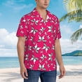 thumbnail image 5 of Daiia Butterfly Hawaiian Shirt for Men Gentle Cotton Regular Short Sleeve Casual-Medium, 5 of 9