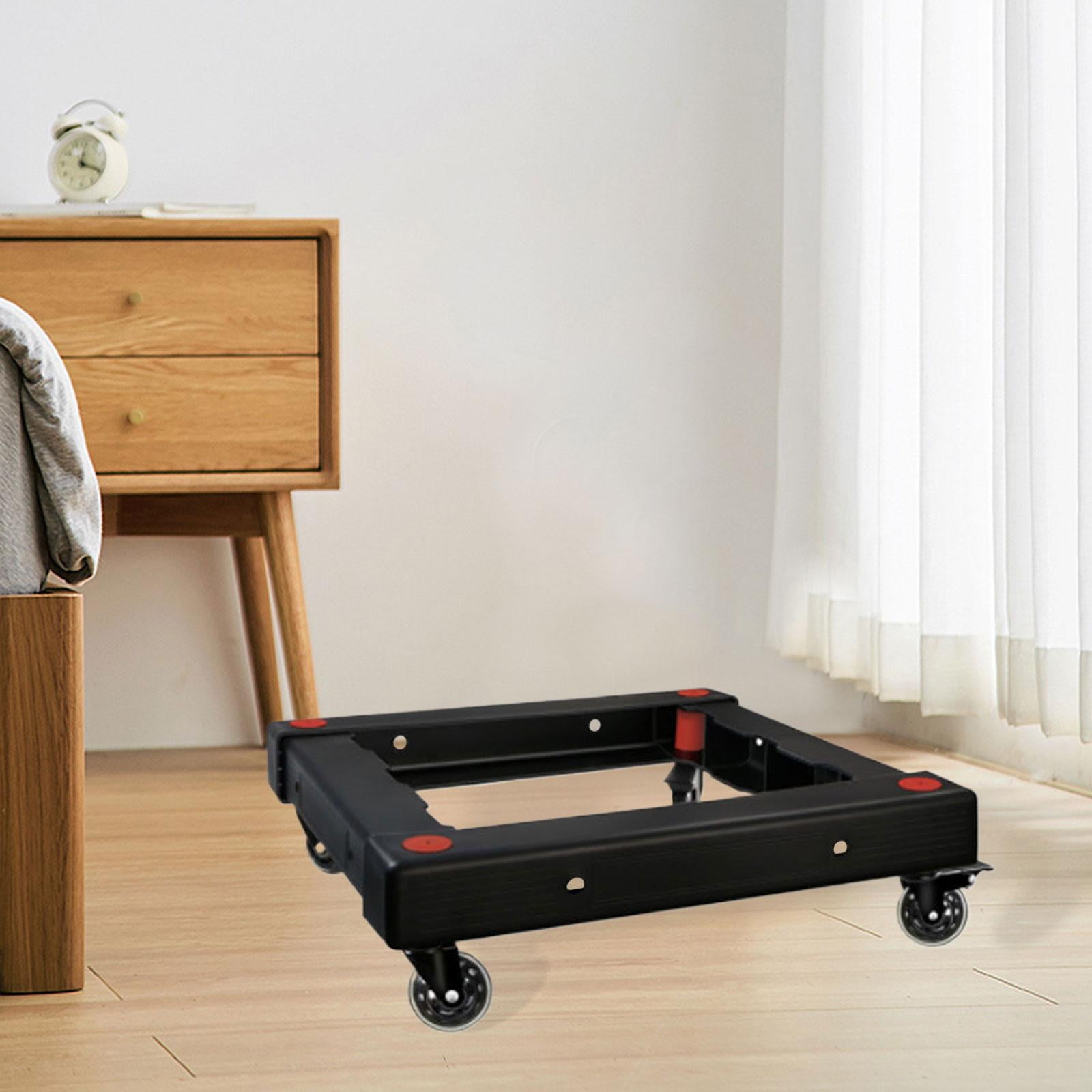 Tnarru Furniture Moving Cart Solid Moving Rollers Leg Dollies for Shop Picnic Table Black