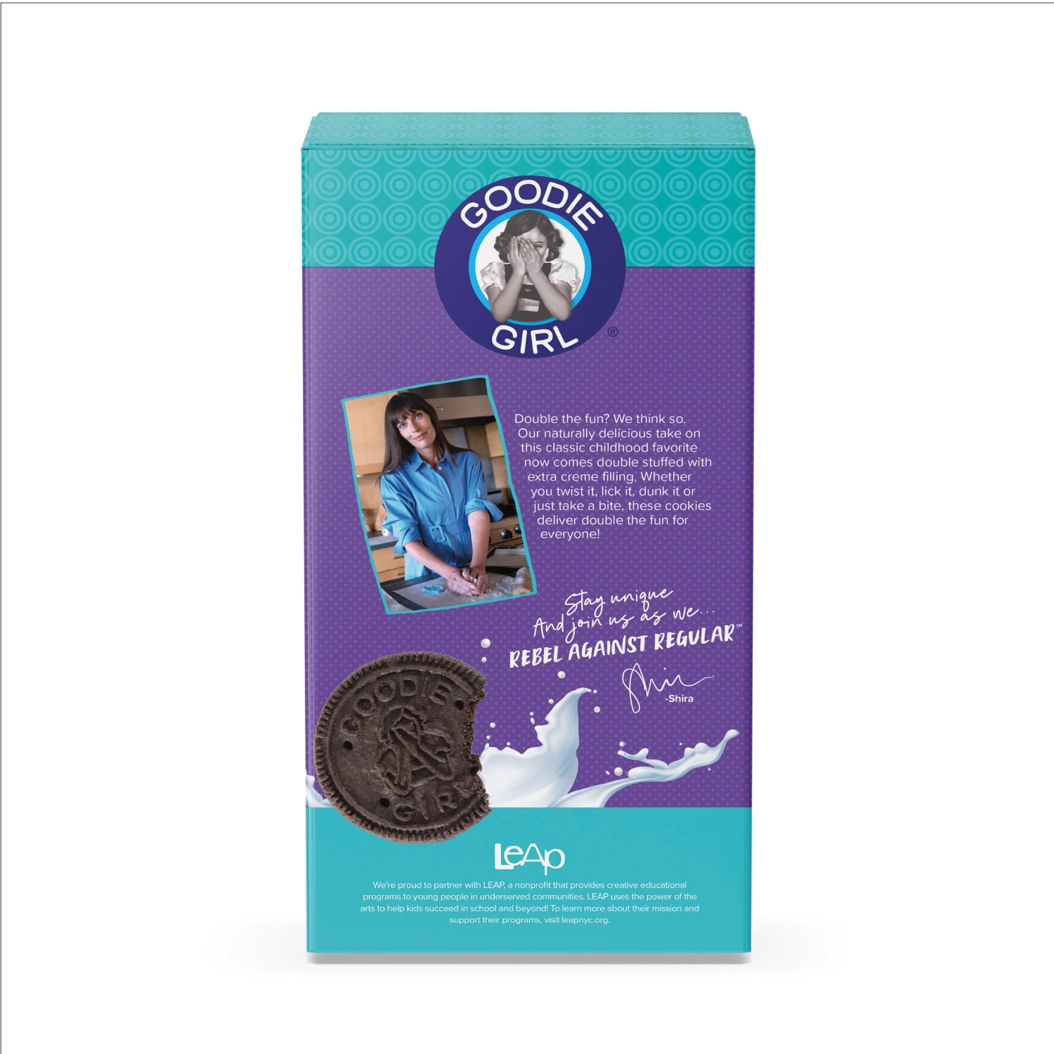 (6 pack) Goodie Girl Gluten Free Double Stuff Chocolate Crème Sandwich Cookies, 10.4 oz Box