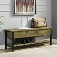 thumbnail image 2 of Pemberly Row 48" Open-Top Storage Bench with Shoe Shelf in Barnwood, 2 of 7