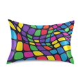 thumbnail image 7 of Yayeee Pillowcase King Size Set of 2 Satin Wrinkle Resistant Pillow Case, Colorful Psychedelic, 7 of 7