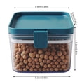 thumbnail image 2 of Inteprter Contenedor de almacenamiento de alimentos de 500/1000/1600ML, refrigerador de cocina de plástico, caja de fideos, tanque de Organizadores de utensilios de cocina Azul S, 2 of 6