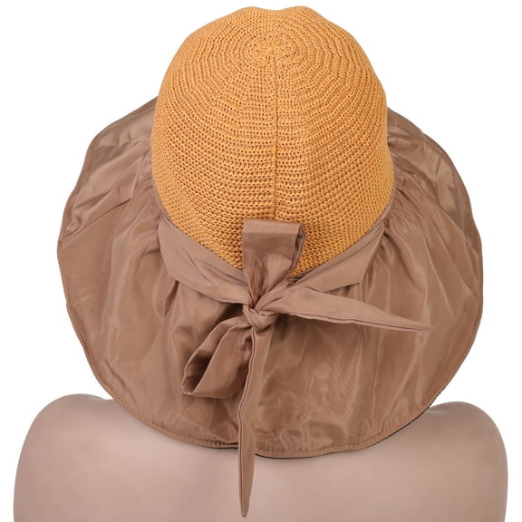 PUMYPOREITY Mesh Sun Hat for Women, Summer Beach Folable Floppy Hat Cap, Women's Outdoor UV-Protection Foldable Sun Hats