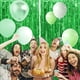 thumbnail image 5 of Inteprter Cortina de aluminio con ingredientes seguros, artesanía exquisita, bricolaje, fiestas de cumpleaños y celebraciones, amplia Kits de decoración para fiestas Verde 9.8 pies, 5 of 6