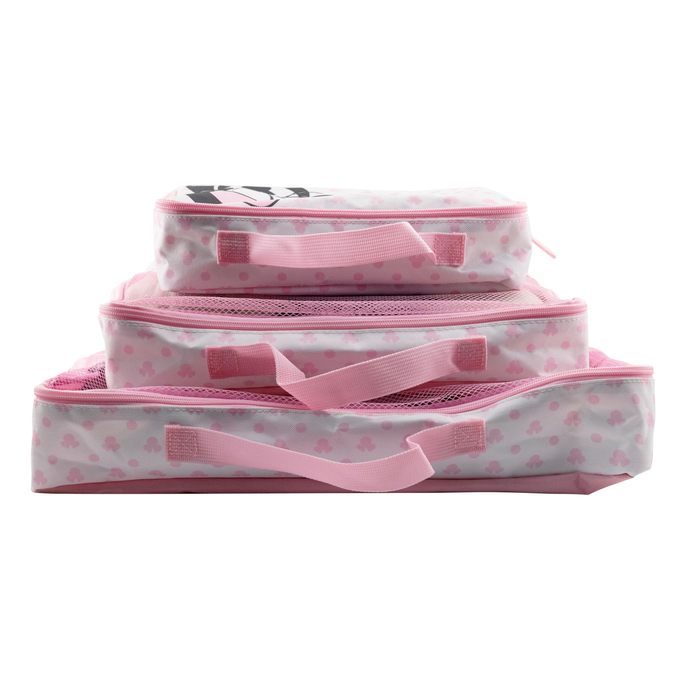 Disney Minnie Mouse Packing Cubes for Travel  Minnie Mouse Travel Accessories Travel Bags Luggage Organizer for Girls, Boys, Unisex  Minnie Kid Travel Size Travel Cubes for Packing