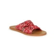 thumbnail image 1 of Women's Knotted Design Double Strap Multi Print Slide Sandal 20577, 1 of 6