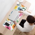 thumbnail image 3 of Long Mouse Pads for Desk,Pioneer Flower Floral Print Pattern Desk Mats on Top Of Desks, Desk Mouse Pad Extra Large with 3mm Non-Slip Base and Stitched Edge for Gaming,Office,Work,Home 31.5"x11.8", 3 of 6