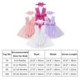 thumbnail image 4 of IBTOM CASTLE Newborn Baby Girl 1st Birthday Outfit Butterfly Lace Tulle Romper Dress with Headband Cake Smash Photo Shoot, 4 of 8