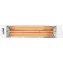 Eurofase Heating - 1500 Watt Plug-In Electric Infrared Single Element Heater-White Finish-No Fascia Decorative Fascia