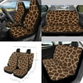 thumbnail image 2 of Renewold Giraffe Print Car Seat Cover Set 15 PCS, with Steering Wheel Cover Seat Belt Cushion Pad Garbage Bag Air Vent Pocket Rearview Mirror Cover Coasters Keychain Fit for SUV Trucks Vans Sedans, 2 of 7