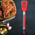 thumbnail image 2 of 2-Pack Stainless Steel Kitchen Tongs with Nylon Square Heads, Perfect for Cooking, BBQ - Red, 2 of 8
