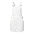 thumbnail image 4 of VBEWZET Adjustable Shoulder Strap Pinafore Skirts for Little Girls, Color Loose Casual Play Overall Dress, 4 of 5