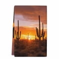 thumbnail image 2 of Western Cactus Sunset Kitchen Towels Set of 1, Modern Abstract Art Retro Absorbent Dish Towels for Kitchen, Microfiber Hand Towel, Quick Drying Tea Towel for Cleaning Decorative Dishcloths, 2 of 7