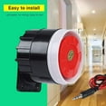 thumbnail image 4 of Mini Red Wired Horn Siren Sound Alarm System Warning Horn for Home Security Siren 120dB DC 12V, 4 of 5