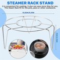 thumbnail image 4 of stainless steel Steamer Rack Stand Kitchen Cooking 3 Inch High, 4 of 5