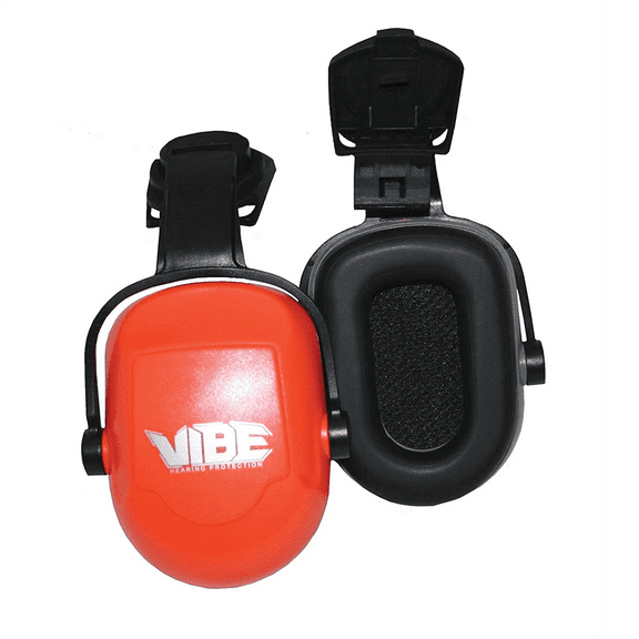 Jackson Safety Safe 2 Protection System for Hard Hat - H70 Vibe Series Earmuffs - NRR 22 - Orange - Hard Hat Mount