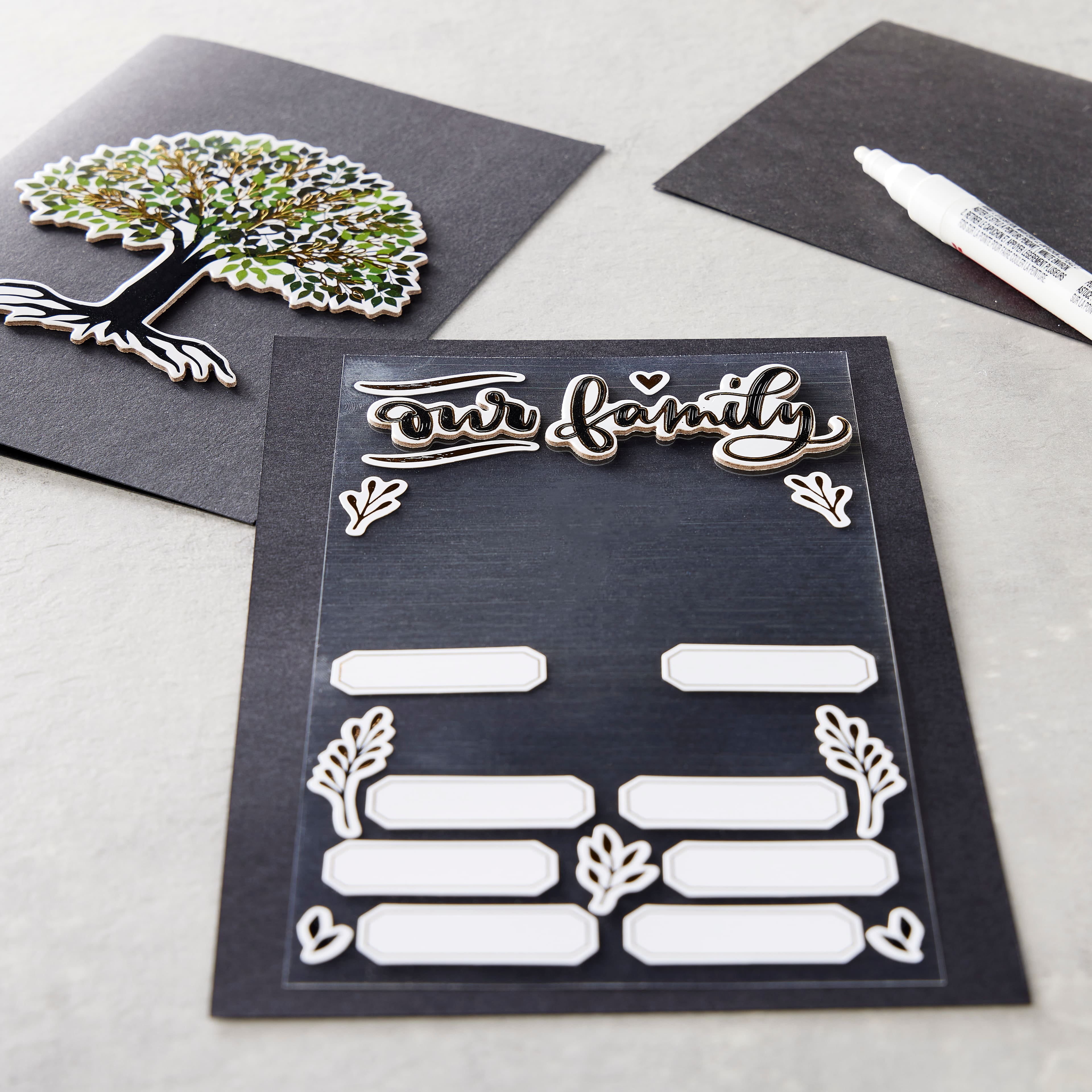 Recollections Family Tree Dimensional Stickers, 12 Pack