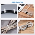 thumbnail image 3 of Pack de 10 Bridas Magnéticas de Silicona Ultra Resistentes, Organizadores de Cables con Cierre Magnético, Flexibles y Duraderos para Hogar y Oficina (5 Negras + 5 Blancas), 3 of 7