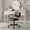 Black, variant on Desk Chair, Armless Activity Chair with Wheels, Comfy Low Back Swivel Task Chair, White