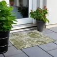 thumbnail image 6 of Addison Rugs Chantille Indoor/Outdoor Transitional Geometric Olive Washable Rectangle Rug, 1'8" x 2'6", 6 of 6
