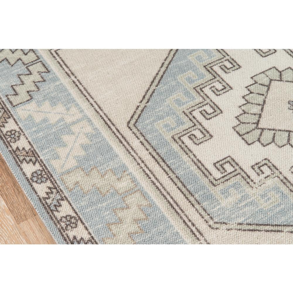 Momeni Anatolia Wool and Nylon Machine Made Light Blue Area Rug 6'6" X 9'